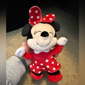 Ty Disney Minnie Mouse Plush | Red Polka Dot Dress Stuffed Animal Toy
